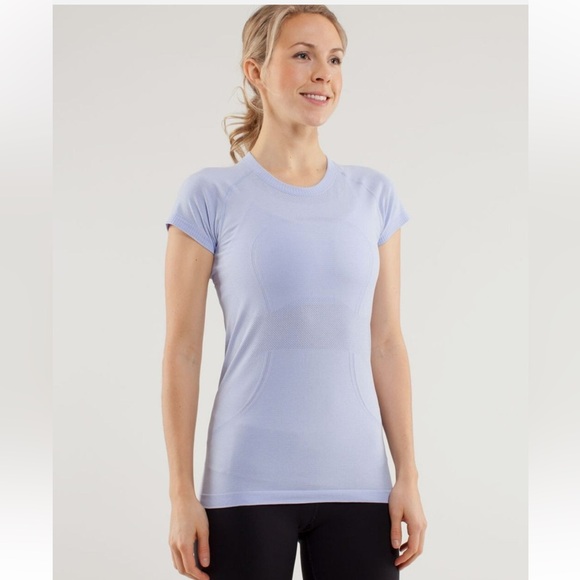 LULULEMON Run Swiftly Tech Short Sleeve Crew Shirt Top - Lavender Dusk - Sz 4 - Picture 1 of 16